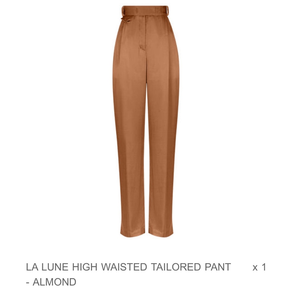 Shona Joy La Luna high waists tailored pants, color Almond.